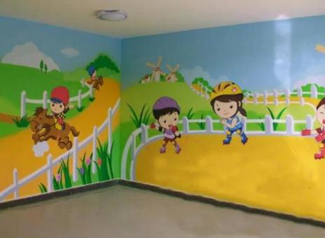 华阴幼儿园墙体彩绘制作流程及注意事项